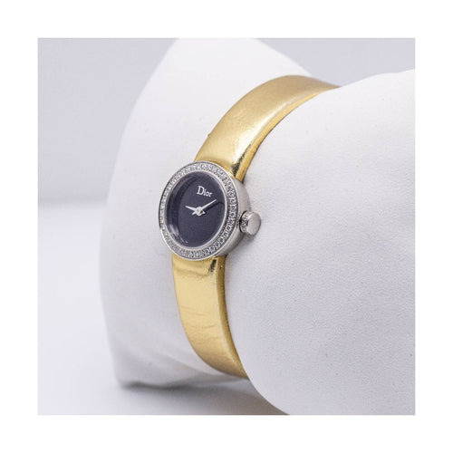 Montre Dior La D de Dior - Montre femme quartz en acier avec diamants 58 Facettes UKD362090SO