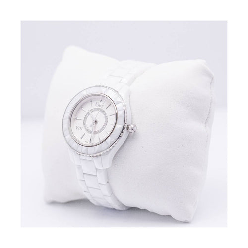 Montre Dior Dior VIII - Montre femme en acier et céramique blanche avec diamants 58 Facettes UKD362101SO