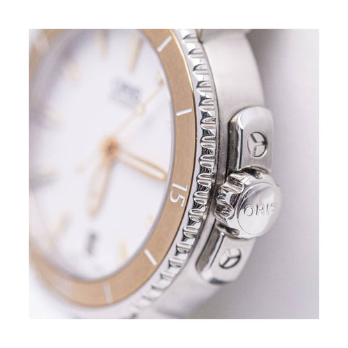 Montre Oris Aquis Date - Montre automatique femme en acier, cadran blanc 58 Facettes UKD362102SO