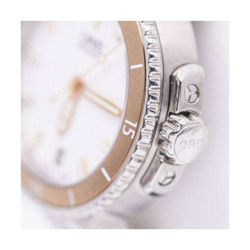 Montre Oris Aquis Date - Montre automatique femme en acier, cadran blanc 58 Facettes UKD362102SO