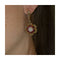 Boucles d'oreilles BELLE - Boucles d’oreilles en or jaune 18 ct, diamants et rubis 58 Facettes UKD362741JC
