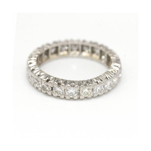 Bague 55 Alliance - Bague en or blanc 18 kt et diamants 58 Facettes UKD362766RR