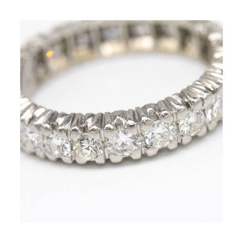 Bague 55 Alliance - Bague en or blanc 18 kt et diamants 58 Facettes UKD362766RR
