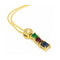 Collier Collier - Pendentif en or jaune 18 kt avec diamant, rubis, saphir, émeraude 58 Facettes UKD362786JE