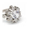 Bague Roseton - Bague en or blanc 18 kt avec diamants et béryl 58 Facettes UKD362790RR