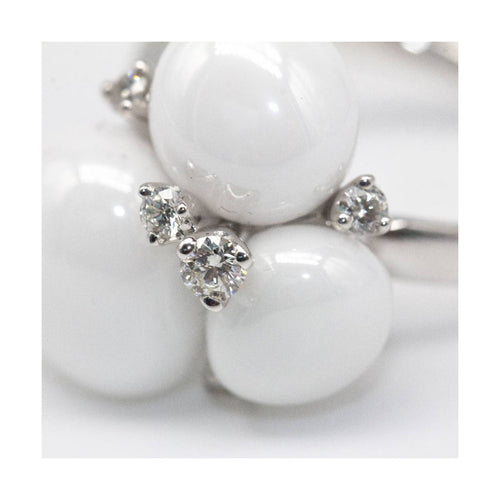 Bague Pomellato Capri - Bague en or blanc 18 kt et diamants 58 Facettes UKD362796SO
