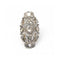 Bague 51 Bague isabelline - Bague en or jaune et or blanc 18 kt et diamants 58 Facettes UKD362805SO