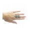 Bague 51 Bague isabelline - Bague en or jaune et or blanc 18 kt et diamants 58 Facettes UKD362805SO