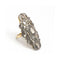 Bague 51 Bague isabelline - Bague en or jaune et or blanc 18 kt et diamants 58 Facettes UKD362805SO
