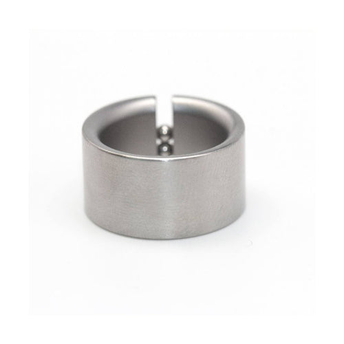 Bague Niessing Abakus - Bague en acier sablé, largeur 9 mm 58 Facettes UKD362812SO