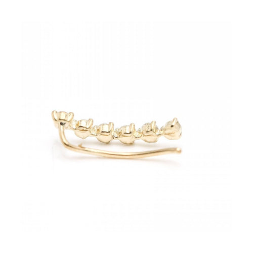 Boucles d'oreilles Boucle d’oreille grimpeuse - Or jaune 18 ct et diamants 0,45 ct 58 Facettes UKD363093CG