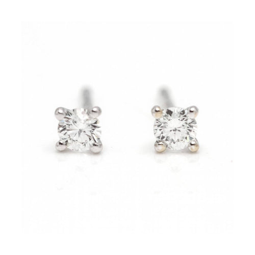 Boucles d'oreilles Boucles d’oreilles dormeuses - Or blanc 18 kt et diamants 0,30 ct 58 Facettes UKD363094CG