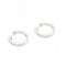 Boucles d'oreilles Boucles d’oreilles créoles - Or blanc 18 kt et diamants 0,40 ct 58 Facettes UKD363097CG