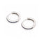 Boucles d'oreilles Boucles d’oreilles créoles - Or blanc 18K et saphirs naturels 58 Facettes UKD363098CG