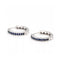 Boucles d'oreilles Boucles d’oreilles créoles - Or blanc 18K et saphirs naturels 58 Facettes UKD363098CG