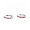 Boucles d'oreilles Boucles d’oreilles créoles - Or blanc 18 kt et rubis 58 Facettes UKD363099CG