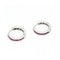 Boucles d'oreilles Boucles d’oreilles créoles - Or blanc 18 kt et rubis 58 Facettes UKD363099CG
