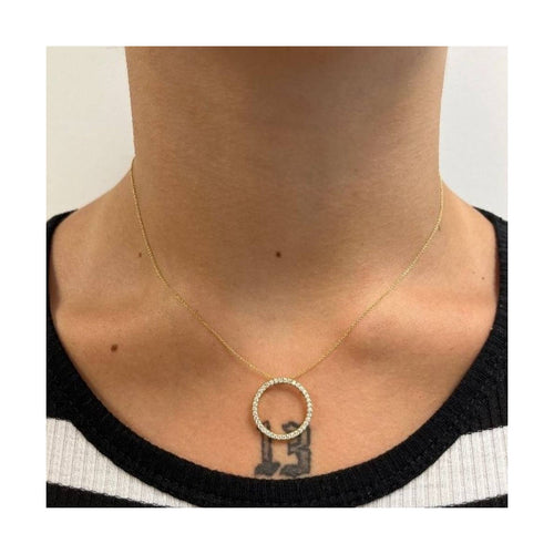 Collier Circle of Life - Collier en or jaune 18 ct et diamants 58 Facettes UKD363100CG