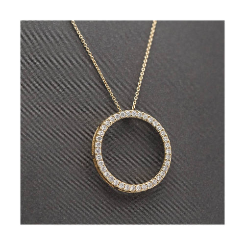 Collier Circle of Life - Collier en or jaune 18 ct et diamants 58 Facettes UKD363100CG