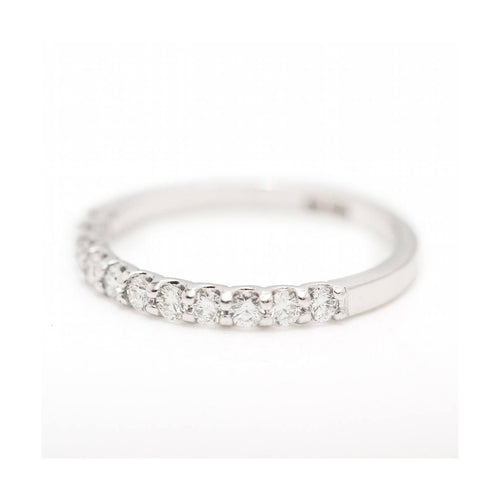 Bague Bague demi-alliance - 11 diamants 0,40 ct en or blanc 18 kt 58 Facettes UKD363102CG