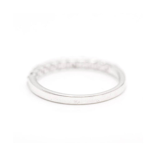 Bague Bague demi-alliance - 11 diamants 0,40 ct en or blanc 18 kt 58 Facettes UKD363102CG