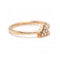 Bague Triangle - Bague en or rose 18 kt et diamants 58 Facettes UKD363103CG