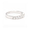 Bague Bague demi-alliance - 7 diamants taille brillant en or blanc 18 ct 58 Facettes UKD363104CG