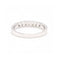 Bague Bague demi-alliance - 7 diamants taille brillant en or blanc 18 ct 58 Facettes UKD363104CG