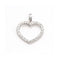 Pendentif Cœur - Pendentif en or blanc 18 kt et diamants 58 Facettes UKD363119CG