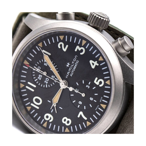 Montre Hamilton Khaki Field - Montre chronographe automatique en acier 44 mm 58 Facettes UKD363124SO