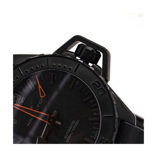 Montre Hamilton Khaki Navy Frogman - Montre automatique acier noir 46 mm 58 Facettes UKD363125SO