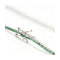 Bracelet Pulsera rivière - Bracelet en or blanc 18 kt et émeraudes 1,60 ct 58 Facettes UKD363126CG