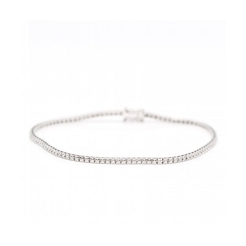 Bracelet Bracelet rivière - Or blanc 18 kt et diamants 0,55 ct 58 Facettes UKD363128CG