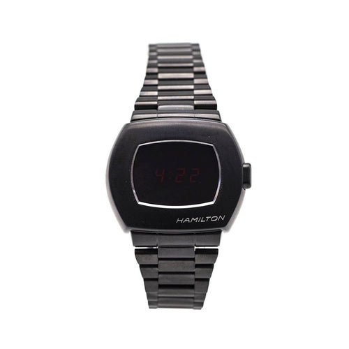 Montre Hamilton American Classic PSR - Montre digitale H524040 en acier noir 58 Facettes UKD363134SO