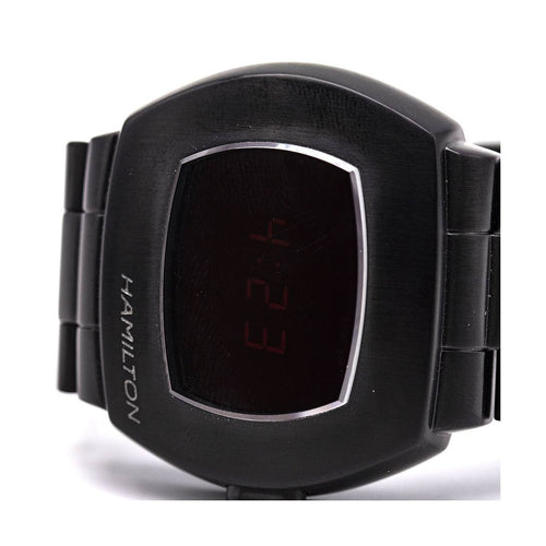 Montre Hamilton American Classic PSR - Montre digitale H524040 en acier noir 58 Facettes UKD363134SO