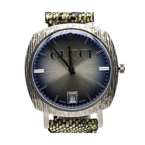 Montre Gucci - Montre femme YA152401 en acier, cadran bleu argenté 58 Facettes UKD363136SO