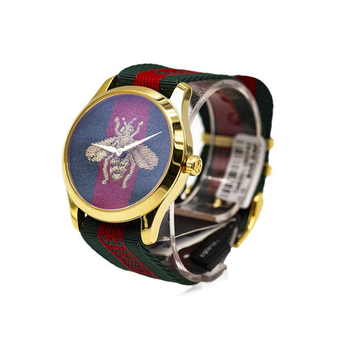 Montre Gucci Timeless - Montre YA126487A acier doré 38 mm 58 Facettes UKD363137SO