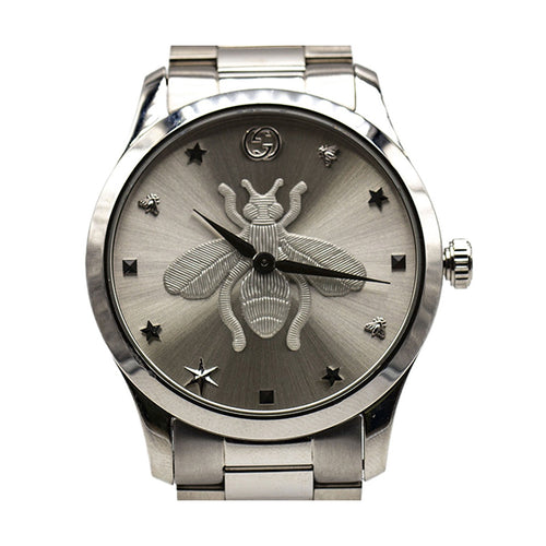 Montre Gucci Timeless Abeille YA1264126 - Montre en acier 38 mm 58 Facettes UKD363138SO