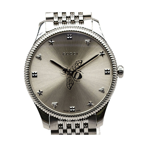 Montre Gucci Timeless - Montre YA1264153 en acier, cadran argent 58 Facettes UKD363140SO