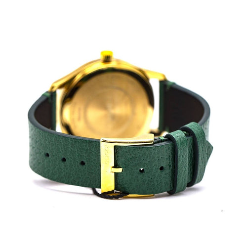 Montre Gucci Timeless YA1264065 - Montre en acier doré, cadran vert 58 Facettes UKD363144SO