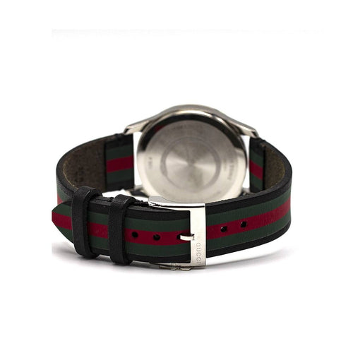 Montre Gucci Timeless - Montre YA1264079 en acier, bracelet cuir 58 Facettes UKD363145SO