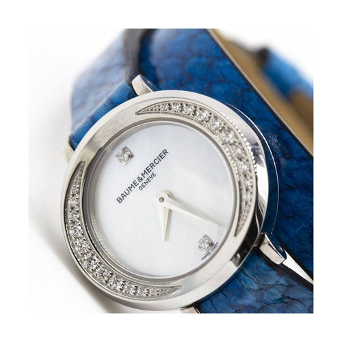 Montre Baume & Mercier Promesse - Montre femme en acier inoxydable et diamants 58 Facettes UKD363595SO