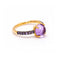 Bague 54 MIMI - Bague en or rose 18 ct avec saphirs et améthyste 58 Facettes UKD363773UZ