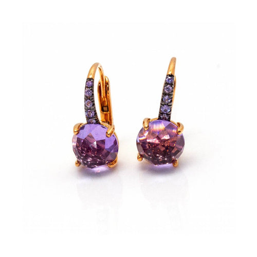 Boucles d'oreilles MIMI Milano Happy - Boucles d’oreilles en or rose 18 ct, saphirs et améthyste 58 Facettes UKD363774UZ