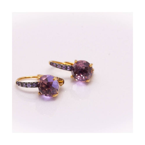 Boucles d'oreilles MIMI Milano Happy - Boucles d’oreilles en or rose 18 ct, saphirs et améthyste 58 Facettes UKD363774UZ