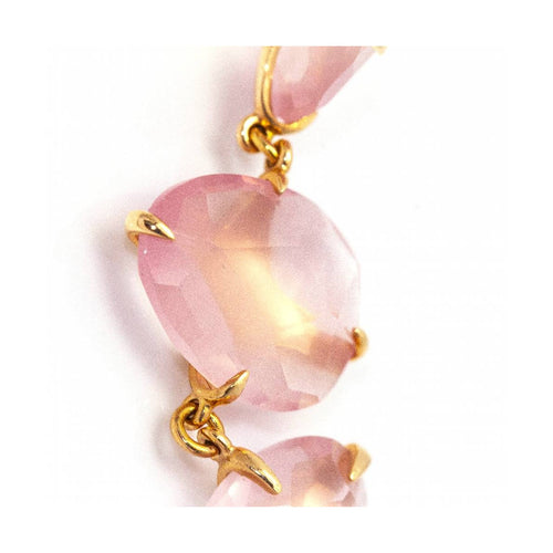 Boucles d'oreilles MIMI Milano - Boucles d’oreilles en or rose 18 ct et quartz rose 58 Facettes UKD363782UZ