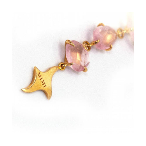 Boucles d'oreilles MIMI Milano - Boucles d’oreilles en or rose 18 ct et quartz rose 58 Facettes UKD363782UZ