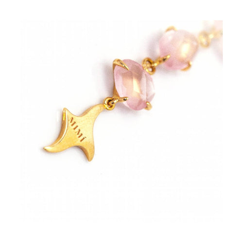 Boucles d'oreilles MIMI Milano - Boucles d’oreilles en or rose 18 ct et quartz rose 58 Facettes UKD363782UZ