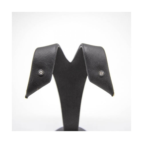 Boucles d'oreilles Boucles d’oreilles puces - Acier et diamants taille brillant 0,10 ct 58 Facettes UKD363870SO