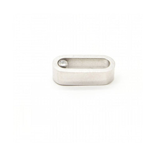 Boucles d'oreilles DETAIL - Boucles d’oreilles en acier 316L avec diamants 0,05 ct 58 Facettes UKD363874SO